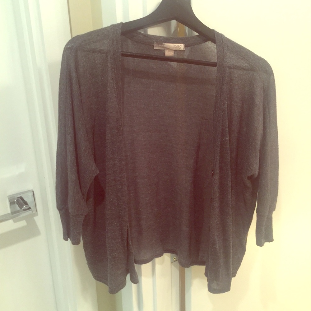 Dolman Sleeve grey cardigan slouchy small - Picture 1 of 8